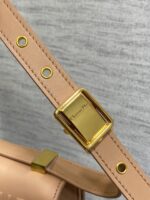 Dior 迪奧一比一 30 Montaigne 蜜桃裸粉色滑面牛皮金扣肩背包