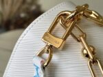 LV M13243 Twist Slim 白色中號手袋村上隆彩色圖騰高仿精品