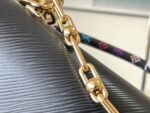 LV M13243 Twist Slim 黑色中號手袋村上隆彩色圖騰精品復刻款