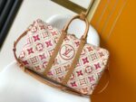 LV頂級原單Keepall Bandoulière 45旅行袋夏日繽紛時尚設計風