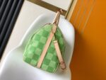 LV M40667A貨Keepall 50旅行袋綠格紋清新風格高爾夫元素設計款