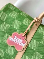 LV M40667A貨Keepall 50旅行袋綠格紋清新風格高爾夫元素設計款