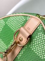 LV M40667A貨Keepall 50旅行袋綠格紋清新風格高爾夫元素設計款