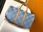 LV N40739 精品仿製Keepall 50旅行袋立體丹寧設計感夏日清爽時尚風