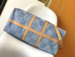 LV N40739 精品仿製Keepall 50旅行袋立體丹寧設計感夏日清爽時尚風