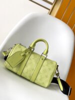 LV頂級原單Keepall 枕頭包M14078漸層格紋設計Eclipse系列精緻手提潮包