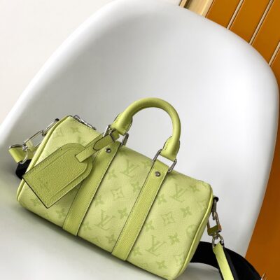 LV頂級原單Keepall 枕頭包M14078漸層格紋設計Eclipse系列精緻手提潮包