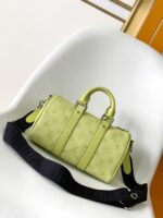 LV頂級原單Keepall 枕頭包M14078漸層格紋設計Eclipse系列精緻手提潮包
