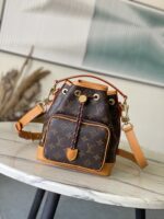 LV精品仿製Noe Cargo水桶包M14017復古做舊皮革百搭設計法式優雅精品風格