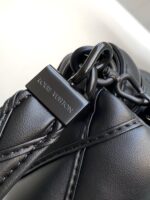 LV 中號手袋 M11374 全黑高仿原單羊皮革復刻包