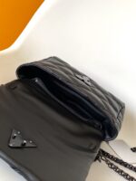 LV 中號手袋 M11374 全黑高仿原單羊皮革復刻包