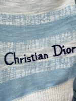 Dior 迪奧原單 冰絲條紋短袖T恤｜2025春夏新品 薄款打底上衣 百搭修身款