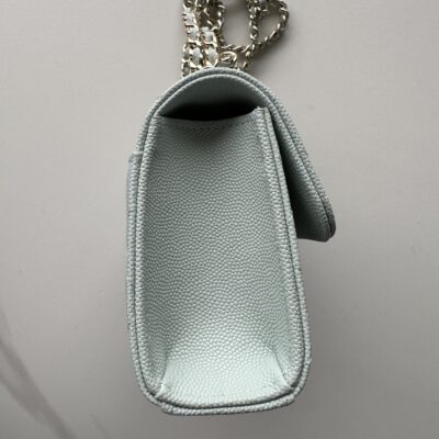 香奈兒 Mini Flap 薄荷綠手提包高仿荔枝皮斜背精品AS3238