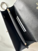 香奈兒 Mini Flap 黑色手提包｜高仿荔枝皮斜背鏈條包