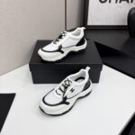 香奈兒 Chanel 黑白拼色運動鞋高仿精品原單品質爆款女鞋