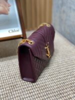 YSL一比一經典格菱郵差包翻蓋設計鏈條肩帶輕奢百搭女包392739