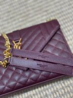 YSL一比一經典格菱郵差包翻蓋設計鏈條肩帶輕奢百搭女包392739