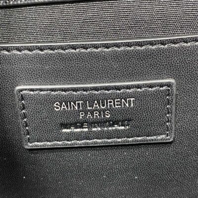 YSL高仿銀鏈格菱郵差包翻蓋設計質感升級百搭鏈條手袋392739