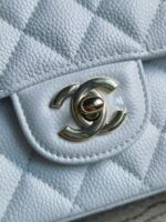 Chanel頂級原單純白CF手提包25.5cm輕奢高級感細膩Hass皮時尚必收AS1112