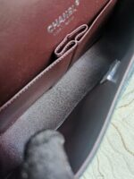 Chanel復刻版黑銀CF手提包25.5cm精鋼五金三角側面設計Haas皮時尚AS1112