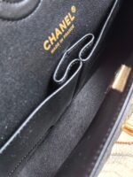Chanel一比一黑金CF手提包23/25.5cm無車邊設計Hass皮三角立體剪裁AS1113