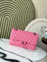 Chanel CF翻蓋包 藍紅拼色 七彩扣 進口羊皮 一比一高仿 A1112