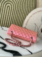 Chanel 炫彩粉CF鏈條包 25cm 珠光粉金 一比一精品仿製 A1112
