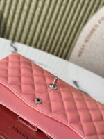 Chanel 炫彩粉CF鏈條包 25cm 珠光粉金 一比一精品仿製 A1112