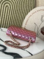Chanel 炫彩紫CF鏈條包 25cm 珠光新色 一比一精品仿製 A1112