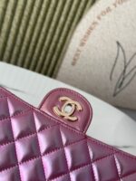 Chanel 炫彩紫CF鏈條包 25cm 珠光新色 一比一精品仿製 A1112