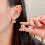 Dior 精品仿製中古耳環 復古典藏設計 風格獨特 日系穿搭必備款