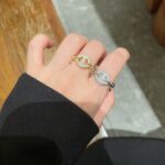 Dior 高仿CD鑲鑽戒指 時尚造型設計 精緻耀眼名媛風格必備