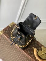 LV M13389 高仿精品黑色Coussin迷你後背包 Monogram皮革雙肩包