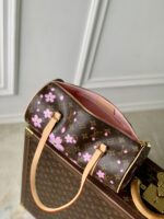 LV M13097復刻版Papillon圓筒包櫻花圖案金屬肩帶日系甜美風限量再現