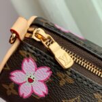 LV M13097復刻版Papillon圓筒包櫻花圖案金屬肩帶日系甜美風限量再現
