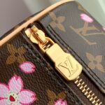 LV M13097復刻版Papillon圓筒包櫻花圖案金屬肩帶日系甜美風限量再現