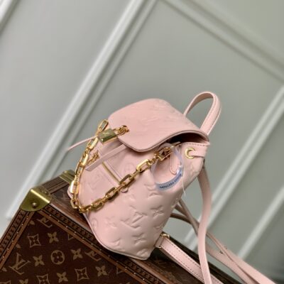 LV M13389 精品仿製Coussin迷你後背包 Monogram皮革雙肩包