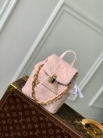 LV M13389 精品仿製Coussin迷你後背包 Monogram皮革雙肩包