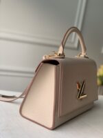 LV路易威登Capucines手提包荔枝紋牛皮質感金扣精品復刻款 M57092