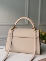LV路易威登Capucines手提包荔枝紋牛皮質感金扣精品復刻款 M57092