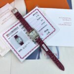 HERMES A貨Cape Cod腕表 長方形鑽石珍珠貝母獨特設計時尚典雅