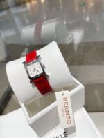 Hermès Heure H 小號天然貝母腕錶｜DFS免稅限定款｜多色小牛皮錶帶
