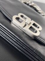 Balenciaga復刻版BB Soft小號手袋黑色百搭設計 可斜背腋下 超柔質感小牛皮
