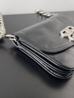 Balenciaga復刻版BB Soft小號手袋黑色百搭設計 可斜背腋下 超柔質感小牛皮
