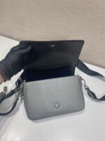 Prada 頂級原單 灰色2VD059 單肩包 可拆小袋設計 男士百搭休閒包