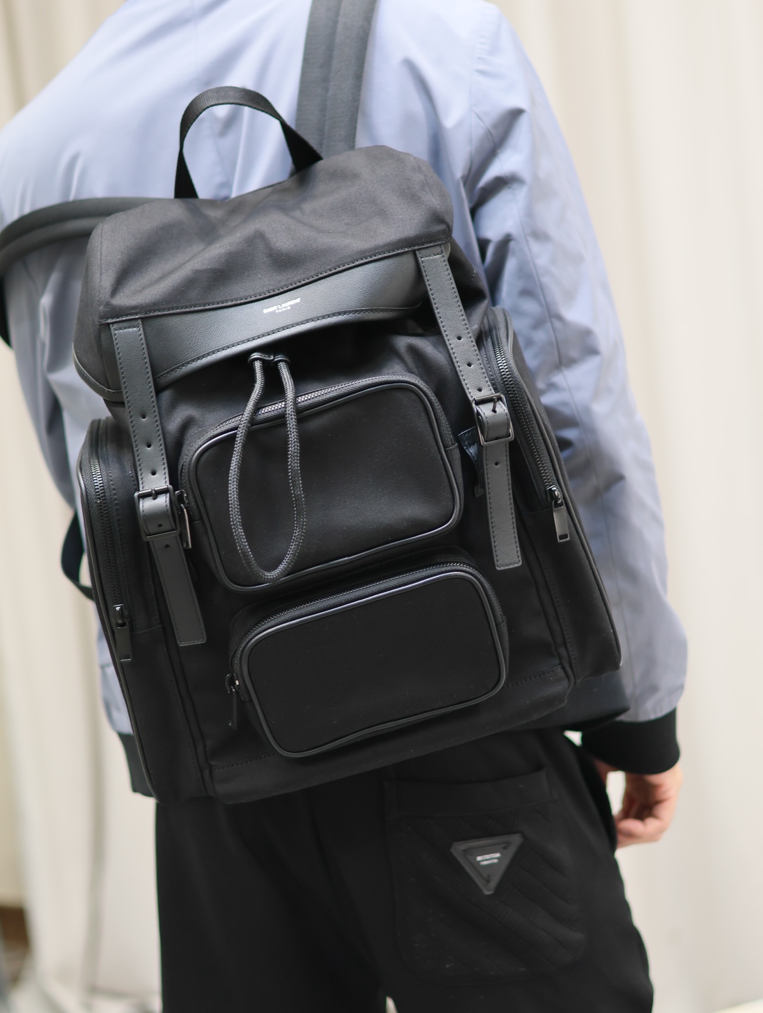 YSL City男士A貨雙肩包登山運動風百搭耐用2025新品437110