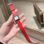 愛馬仕高仿Heure H經典女錶23mm H字鋼殼 美洲鱷魚皮帶知性優雅設計