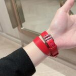 愛馬仕高仿Heure H經典女錶23mm H字鋼殼 美洲鱷魚皮帶知性優雅設計
