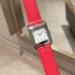 愛馬仕高仿Heure H經典女錶23mm H字鋼殼 美洲鱷魚皮帶知性優雅設計