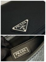 Prada 復刻版 黑色2VD065 單肩包 極簡百搭翻蓋款 輕便型男質感首選